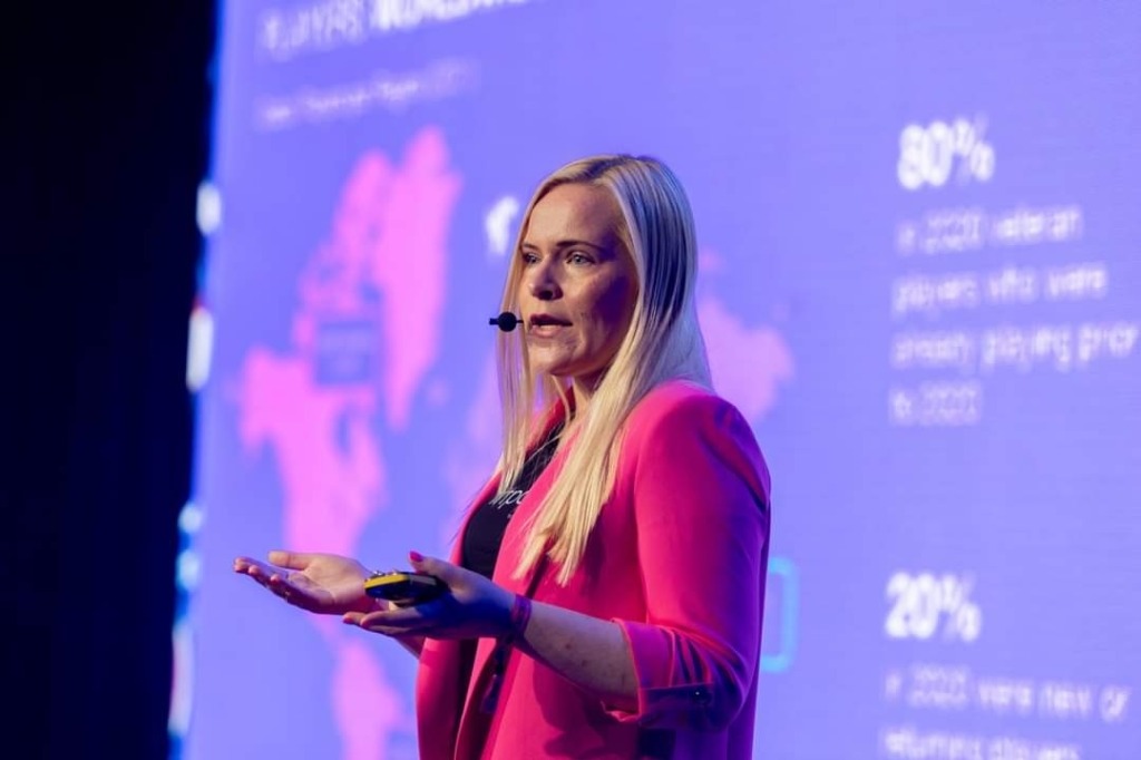 Greta Pudan on stage