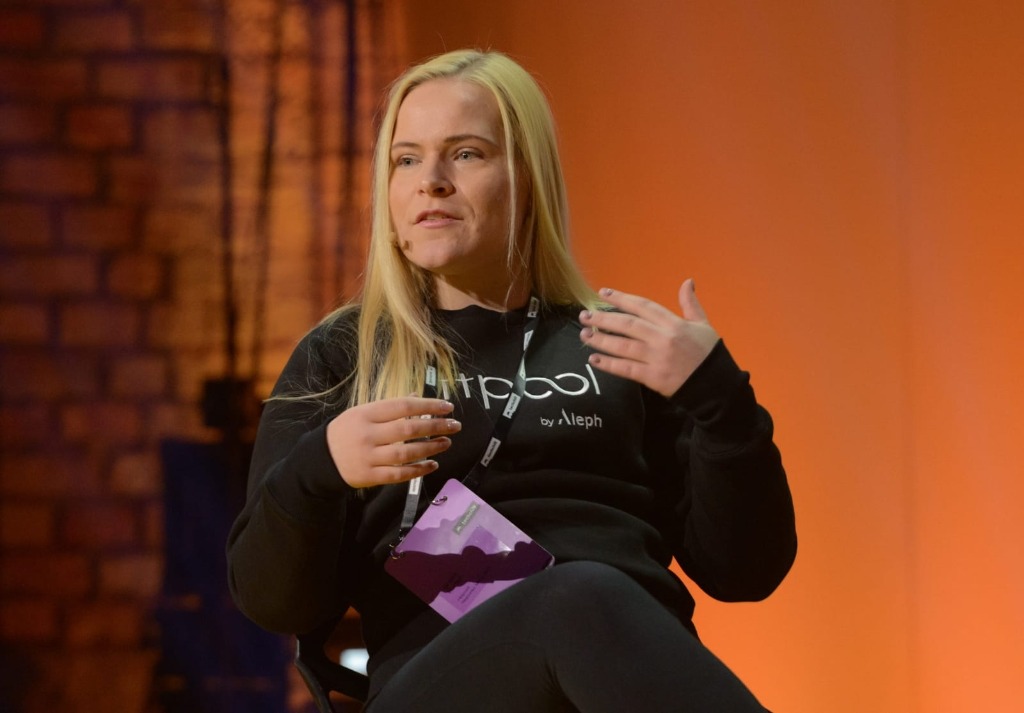 Greta Pudan at a conference